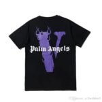 Vlone X Palm Angels T-shirt Purple/black - 1