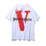Vlone X Palm Angels T-shirt- White - 1