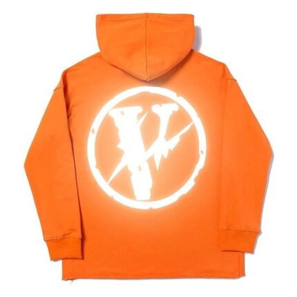 vlone-hoodie-orange - 1